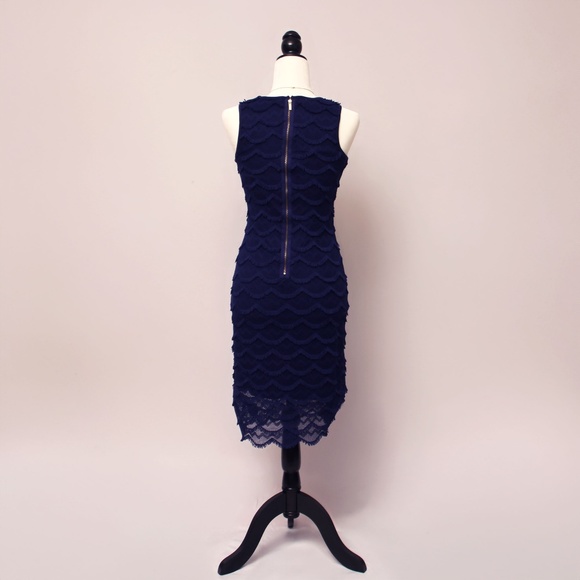 PHILOSOPHY | Blue Fringe Midi Dress - Picture 3 of 6